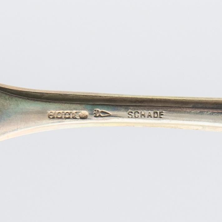 Fiskbestick 24 dlr silver Tyskland.