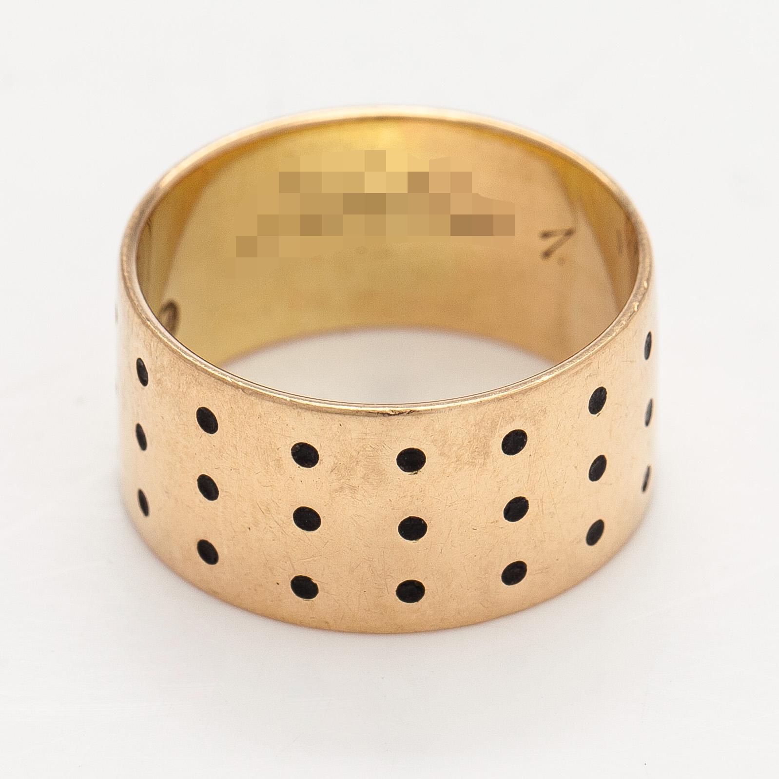 Kalevala Koru, ring, "Kaira", 14K gold, Helsinki 1960.
