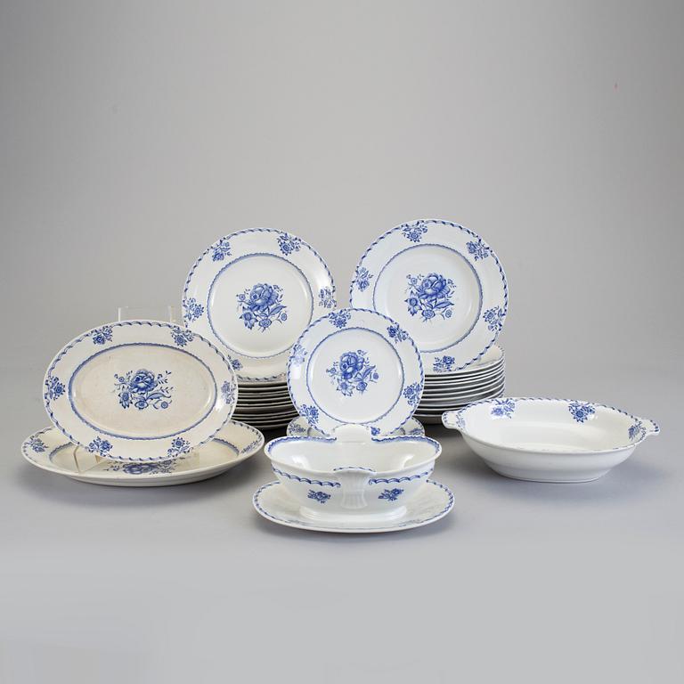 SERVISDELAR, 34 st, "Bukett" Wilhelm Kåge, Gustavsberg, 1936-1939.