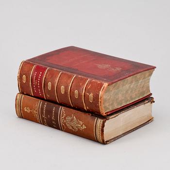 KOKBÖCKER, 2 exemplar, "Kok-konsten som vetenskap och konst.." av Ch. Em. Hagdahl, Stockholm 1879 resp 1891.