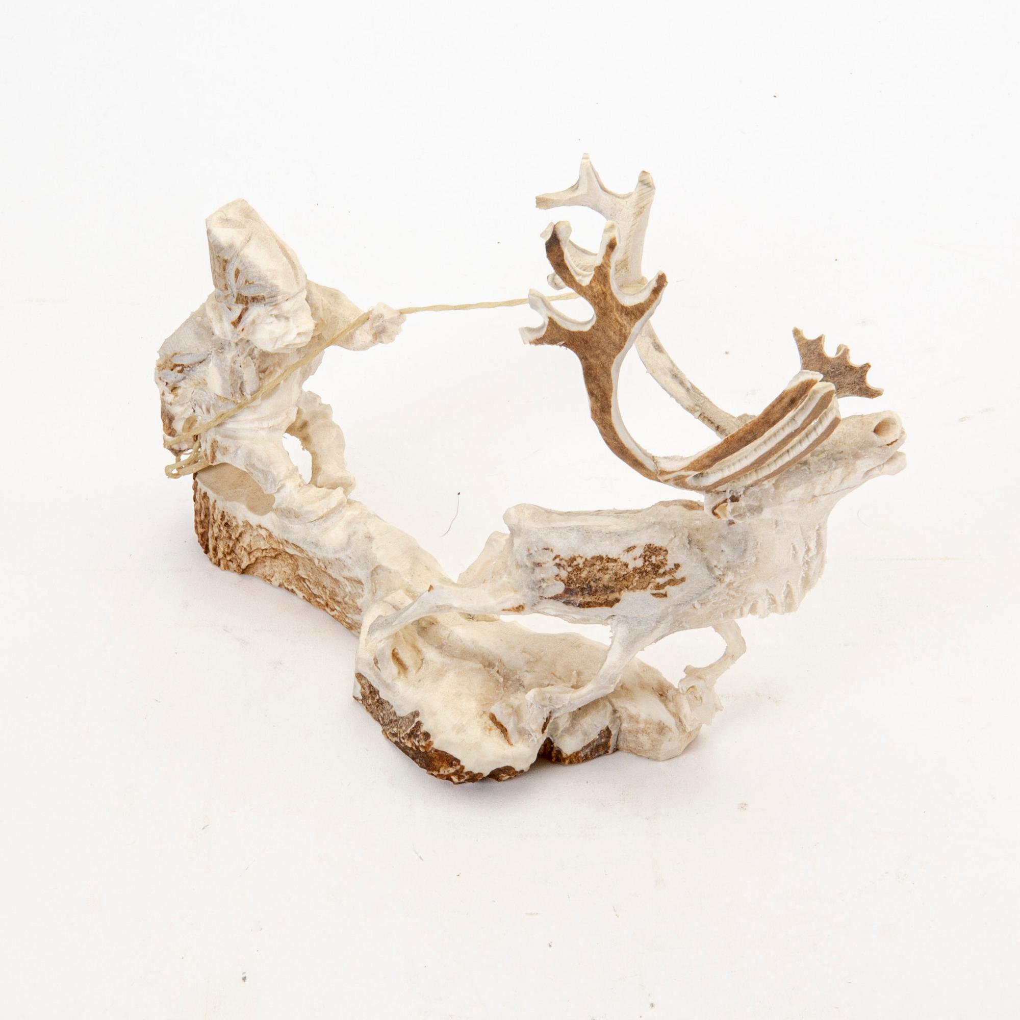 Erik Norberg, Skulptur, hornarbete, signerad och daterad E.N. -82.