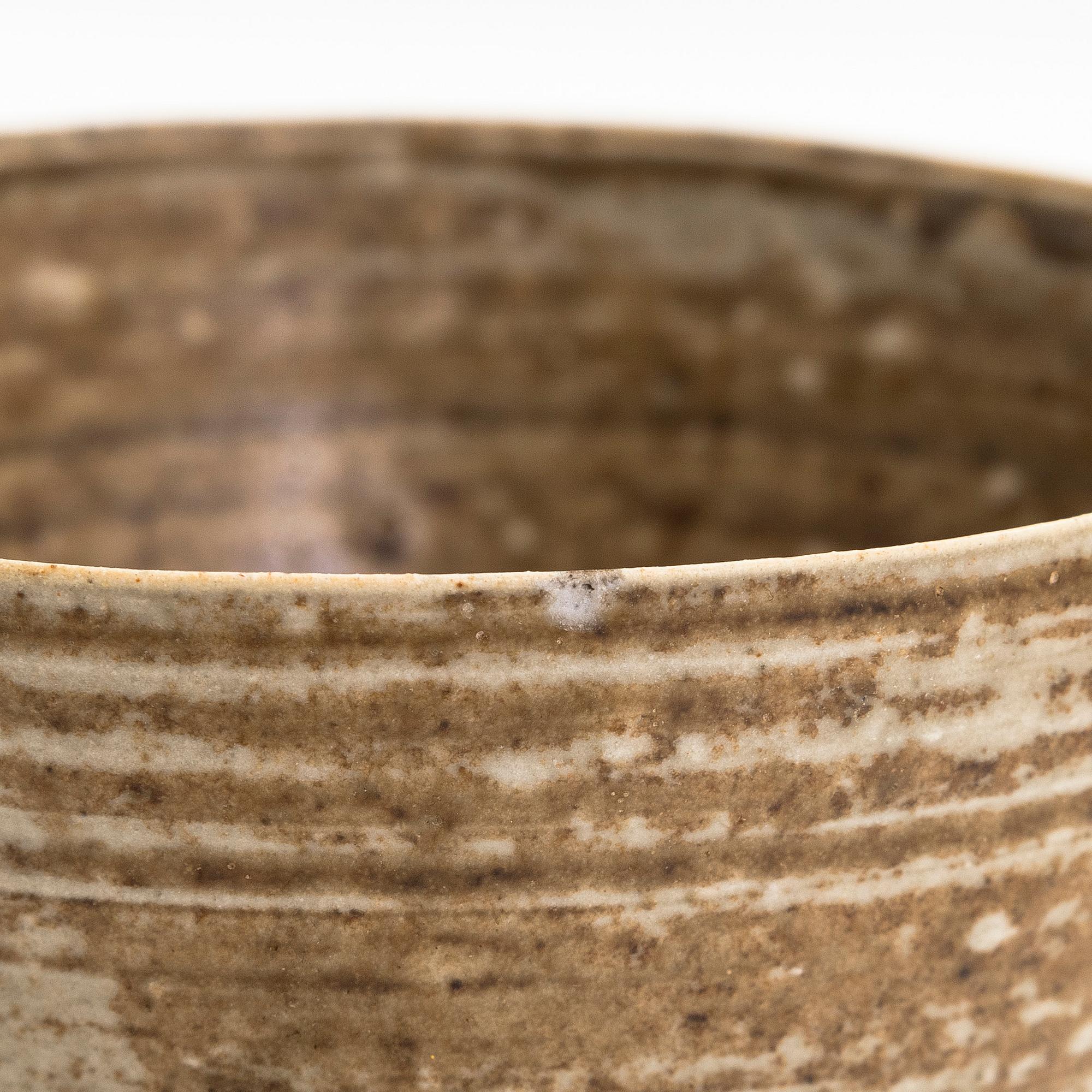 Kyllikki Salmenhaara, three stoneware goblets signed KS Arabia and KS.