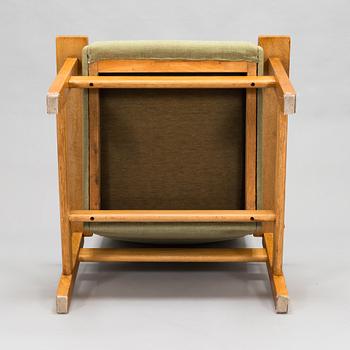 Hans J Wegner, a mid- 20th century 'GE-163A', armchair for  Getama, Gedsted, Denmark.