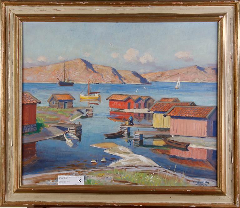 ZETTERSTRÖM, GUNNAR. Olja på duk. Sign.