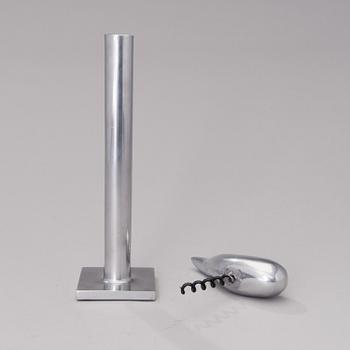 A pair of Chab Wellington coat hooks, a Smoki Christiani cork screw and a Picfeu fireplace poker. Late 1980s.