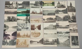 VYKORT, ca 66 st, bl.a. Helsingfors, Borgå, Åbo, Kajana, Fredrikshamn. 1900-talets början.