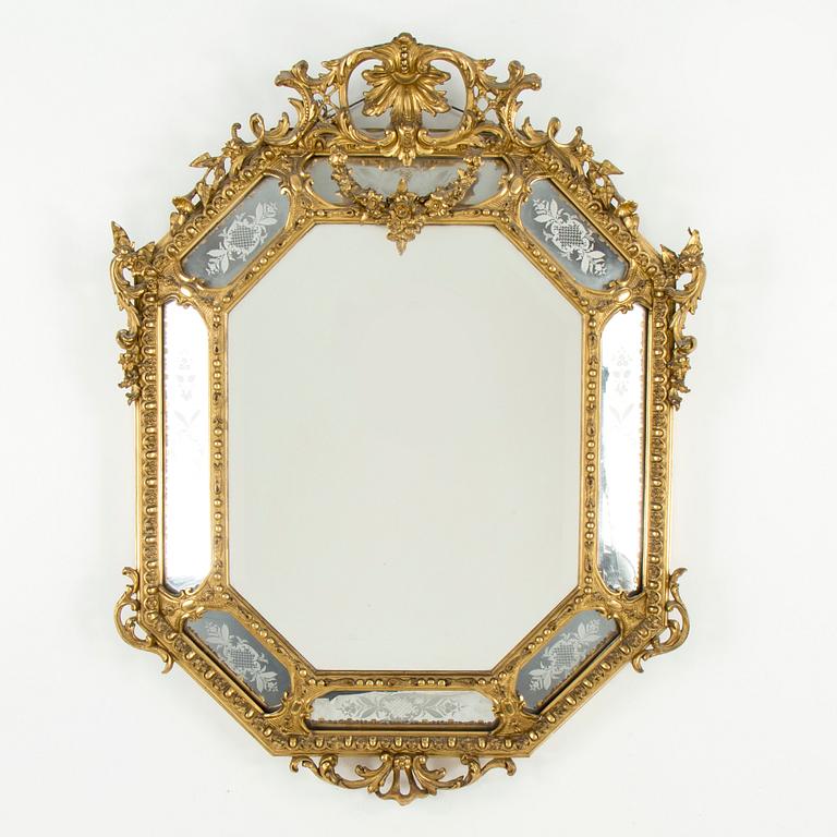 SPEGEL. Venetiansk stil, omkring år 1900.