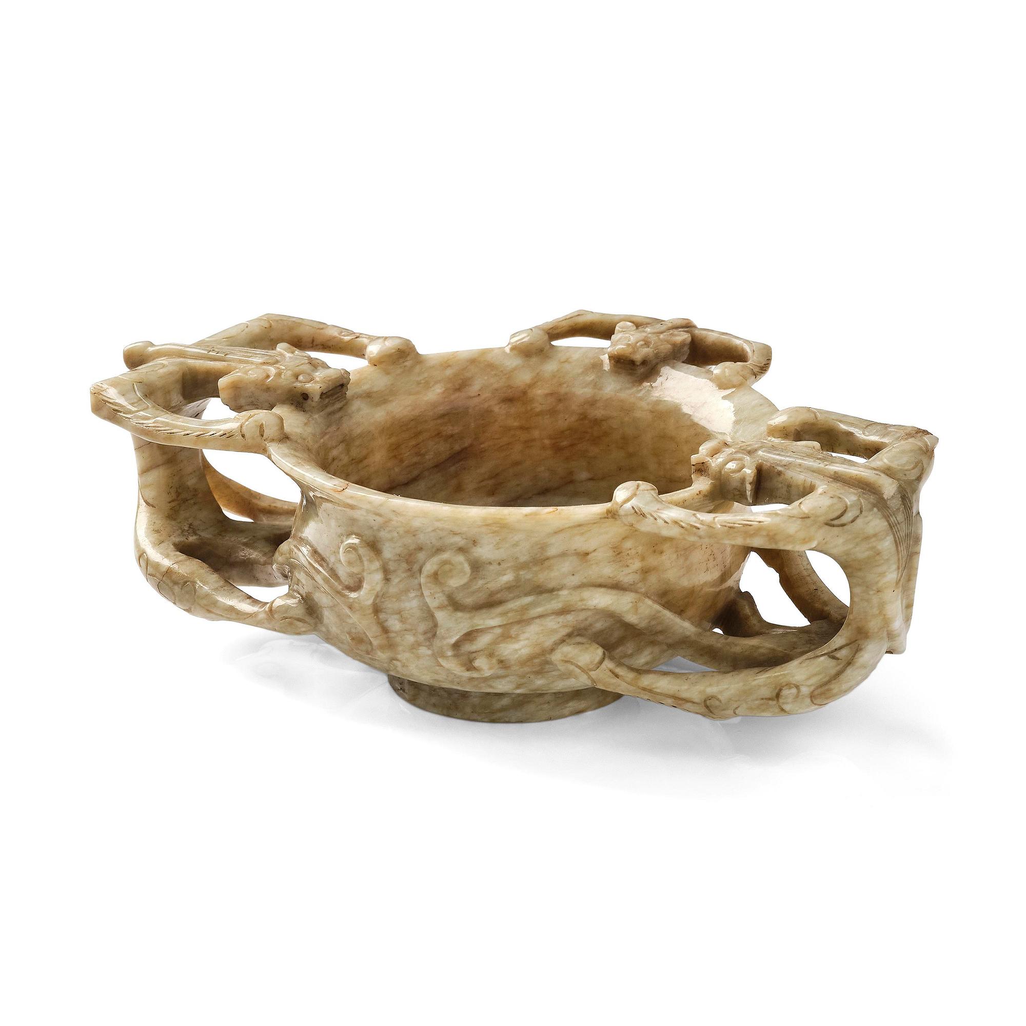 Bägare, jade. Mingdynastin (1368-1644).