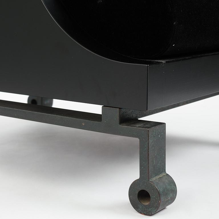 Alexander H Damsbo & Henrik Ingemann Nielsen, a "HC-Andersen Chair" armchair/table, ed. 3/49, Källemo, post 2005.