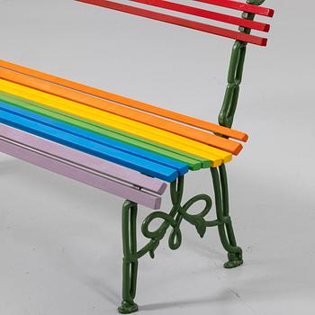 Garden bench, mid-20th century.