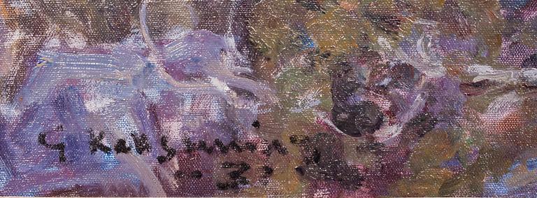 GOTTFRID KALLSTENIUS, olja på duk, sign.