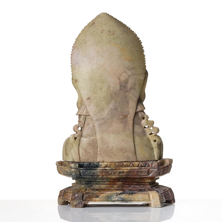Skulptur, soapstone. Kina, tidigt 1900-tal.