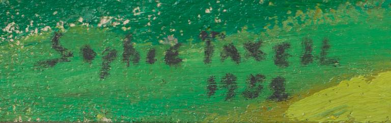 SOPHIE TAXELL, olja på duk, signerad och daterad 1952.