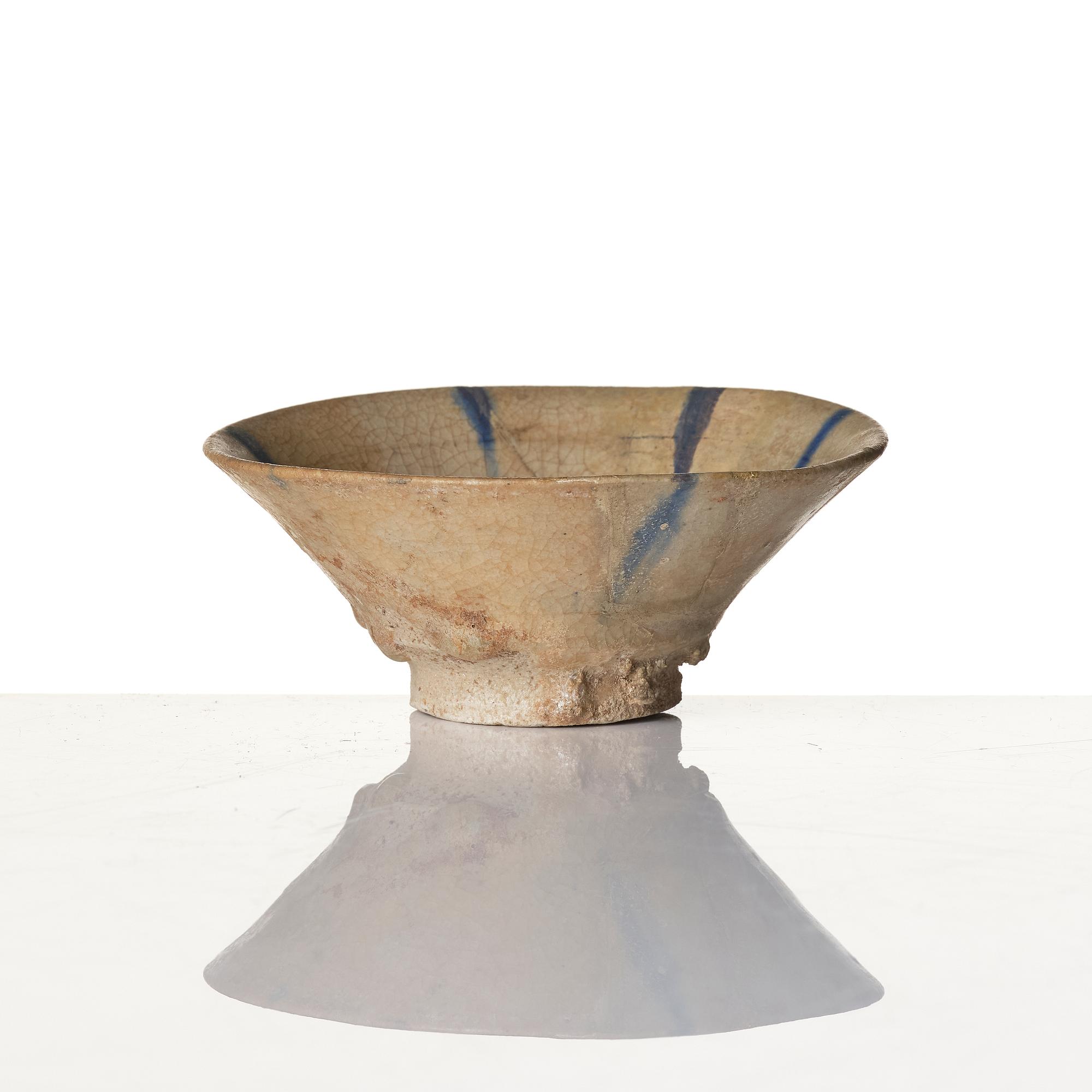 Skål, lergods, Keshan, Persien, omkring 1200 e.kr.