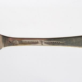 Spoons, two silver, 18th century.