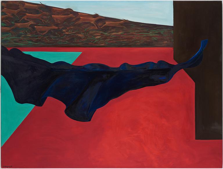 Eva Wolgers, oil on canvas, signed and dated -91.