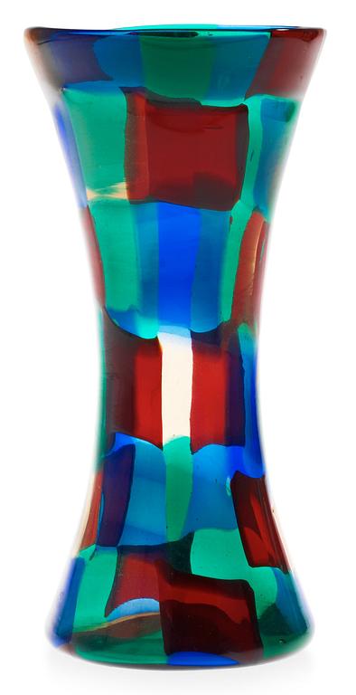 A Fulvio Bianconi 'Pezzato' glass vase, Venini, Italy 1950's.