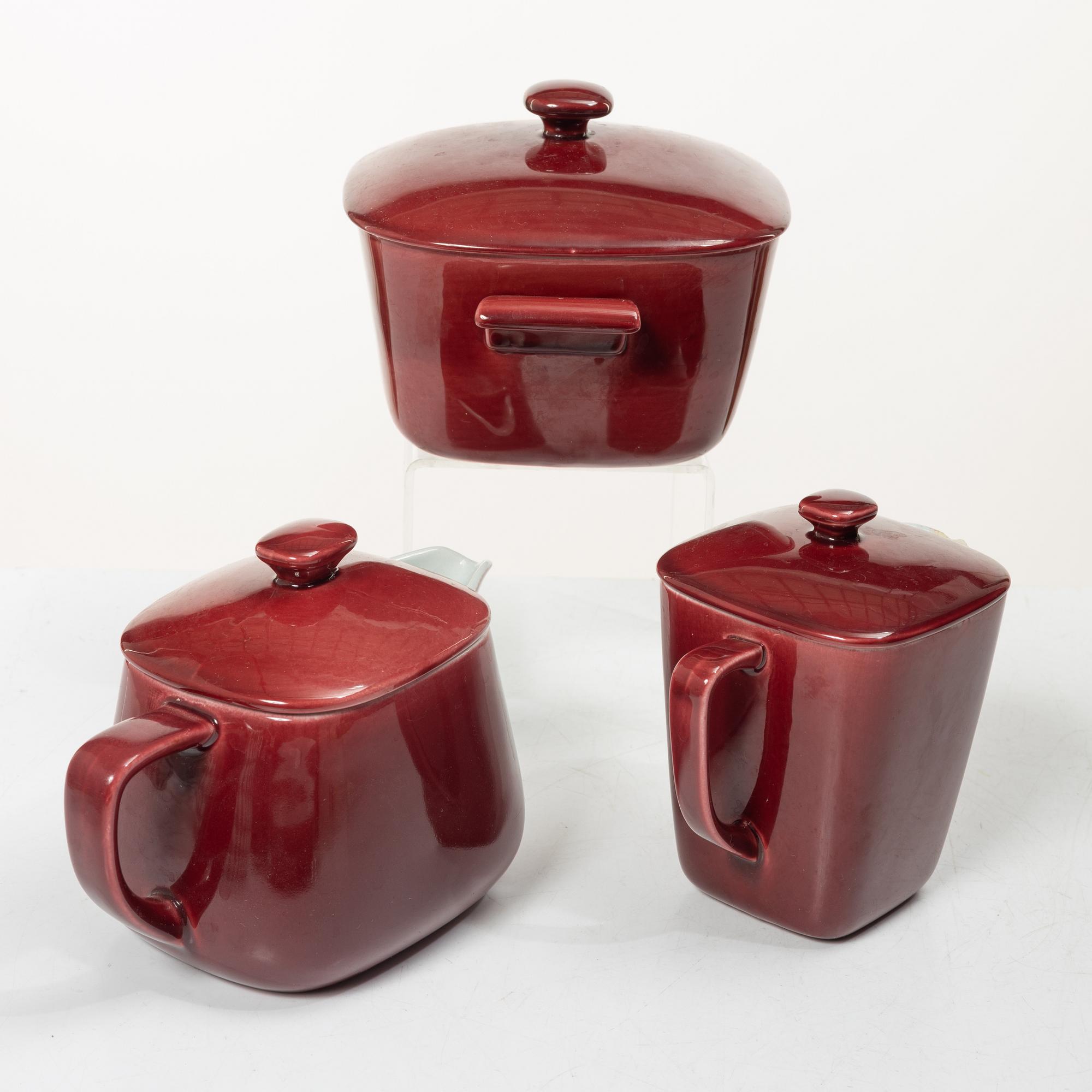 Gunnar Nylund, Service pieces, 12 pcs, porcelain, "Gratina", Rörstrand.