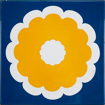 EMALJTAVLOR, 4 st. Bla Bengt Berglund Gustavsberg.