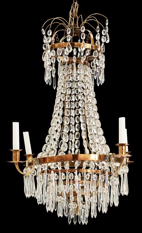 LJUSKRONA, delvis senempire, 1800-tal. H 70.