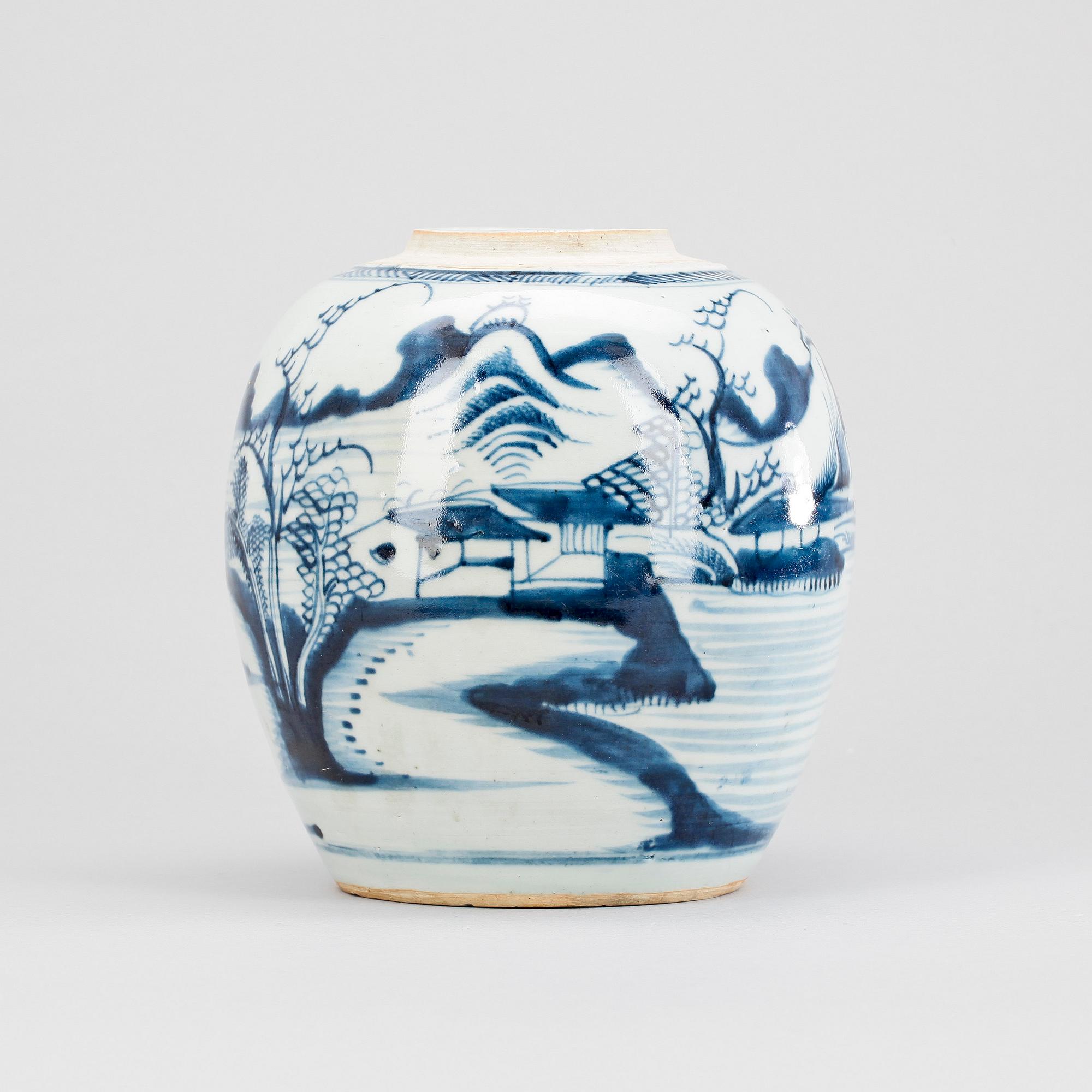 BOJAN, porslin. Qing dynastin, 1800-tal.