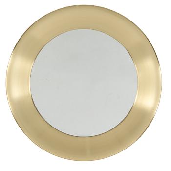 A brass famed mirror from Glas Mäster, Markaryd, second half of the 20th Century.