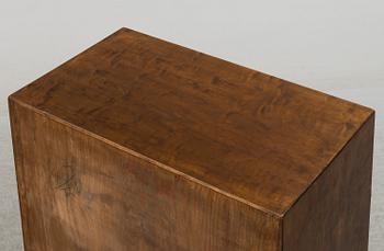 AXEL LARSSON, a stained birch chest of drawers from Svenska Möbelfabriken, 1930's.