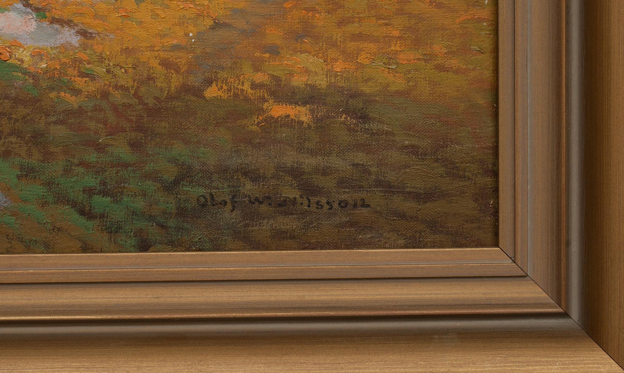 OLOF WALFRID NILSSON (SVERIGE), oljemålning.