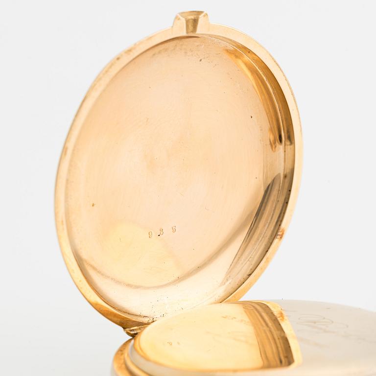 Ane Bing Hger, Paris, pocket watch, repeater, hunter case, 51,5 mm.