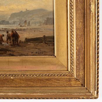 Okänd konstnär, 1800-talets slut. olja på duk, signerad W. Weal.