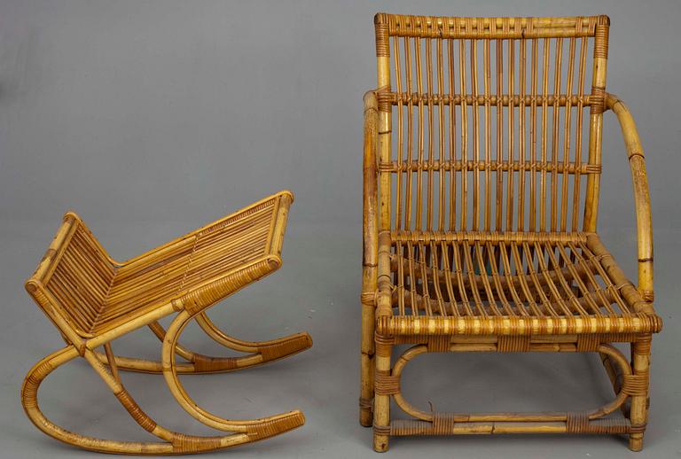 STOL OCH FOTPALL, Rotting, 1900-talets mitt, Danmark.