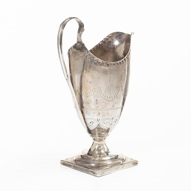 Gräddkanna, silver, London, England, 1791.