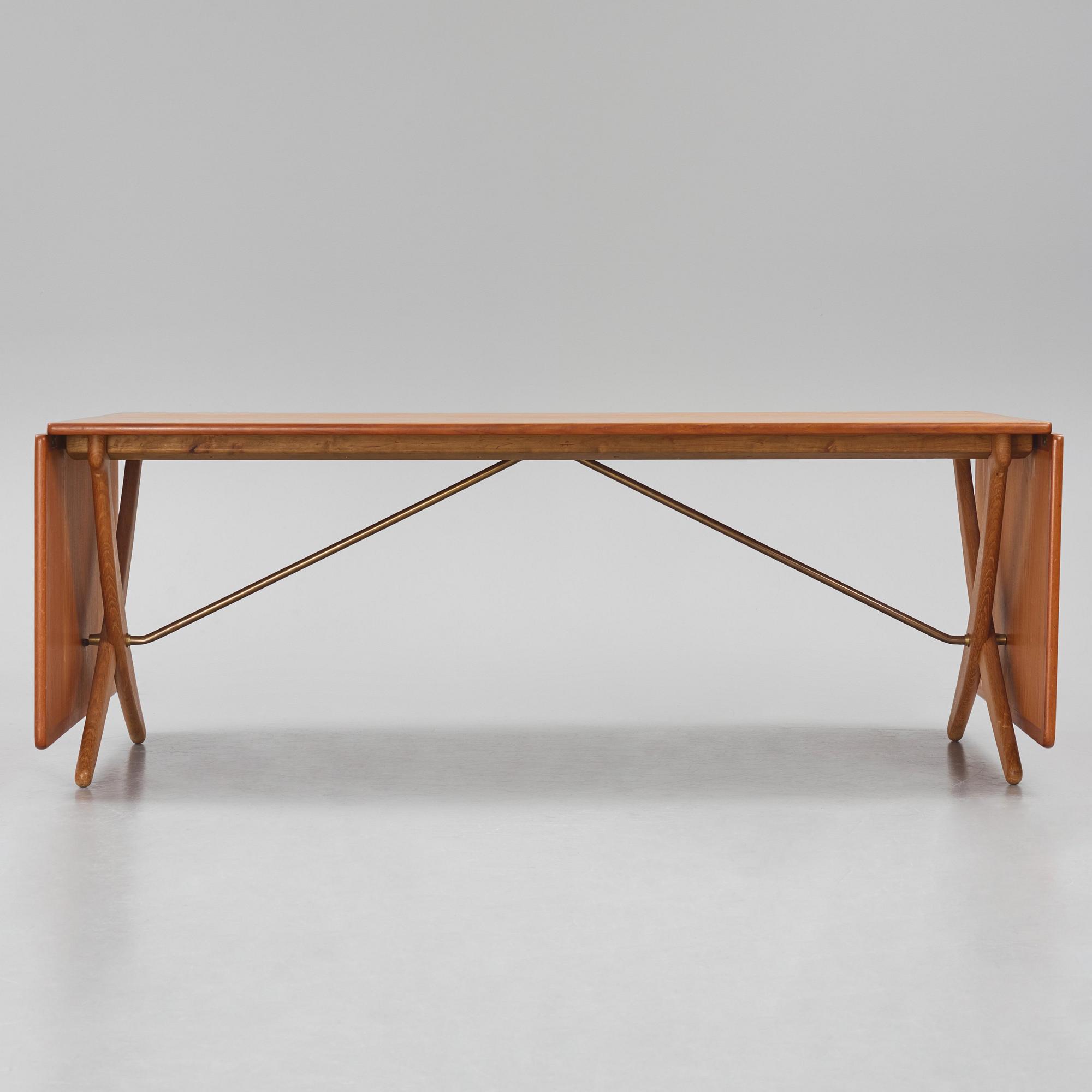Hans J. Wegner, matbord med klaffar, "AT-314", Andreas Tuck, Danmark 1950-60-tal.
