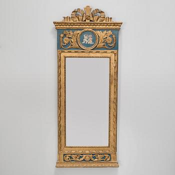 A gustavian mirror, 18th century.