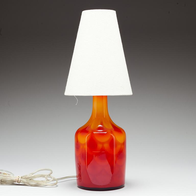 BORDSLAMPA, Elme Glasbruk, 1960-tal.