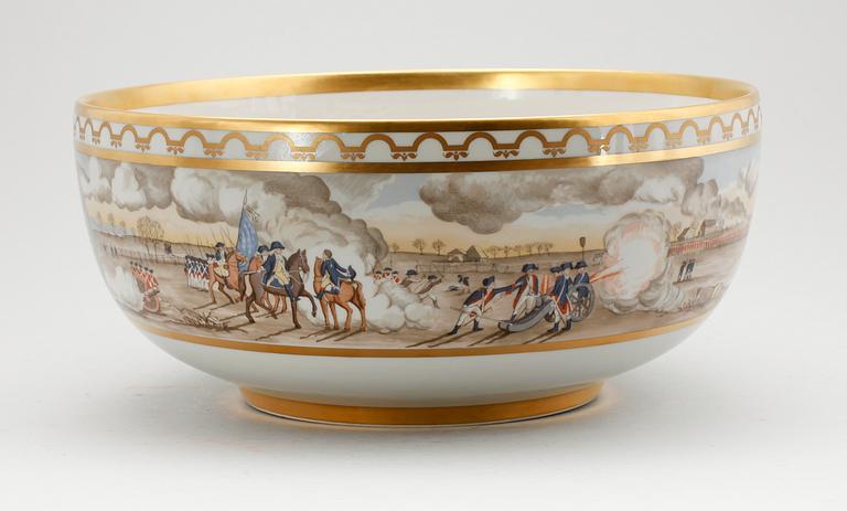 BÅLSKÅL, porslin, "The American Revolution", Sven Vestergaard,  Royal Copenhagen.
