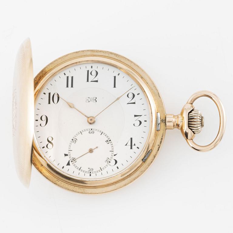 L.U.C, "Chopard", pocket watch, hunter, 54,5 mm.