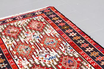 A soumak rug, 183 x 118 cm.