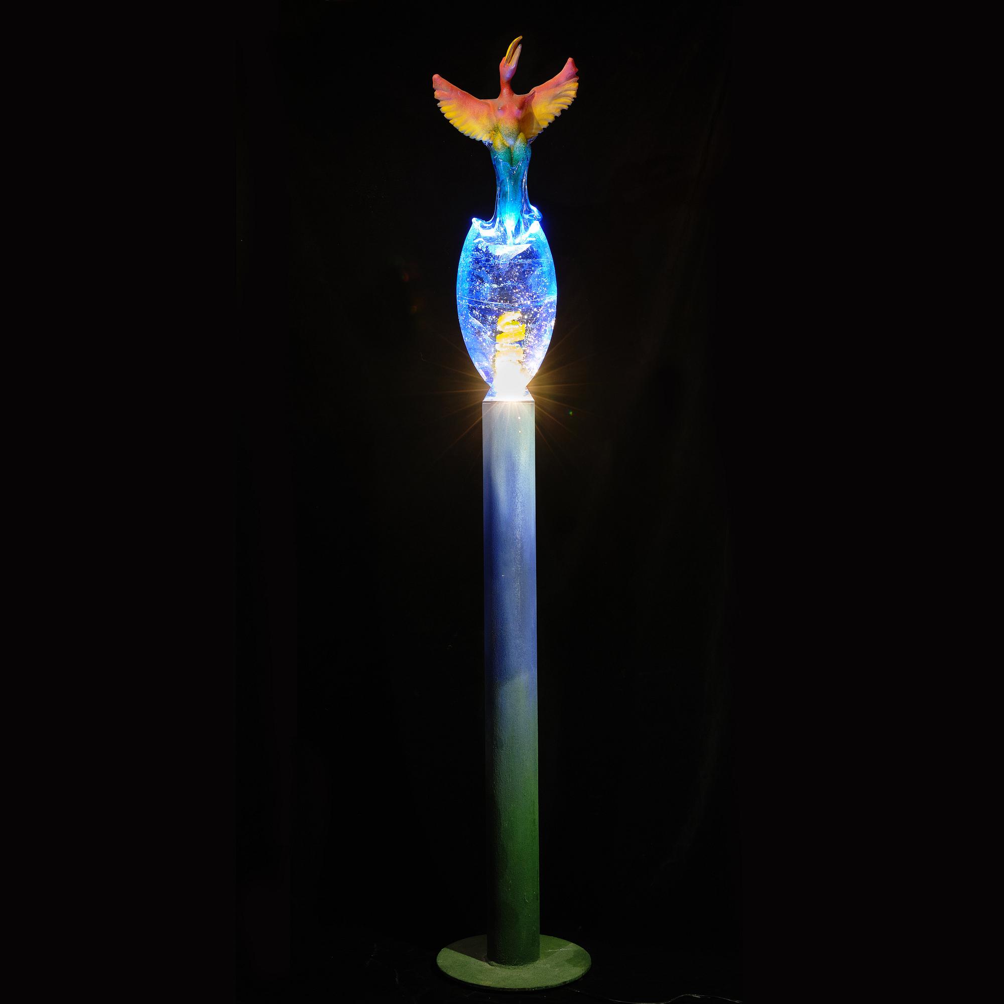 Kjell Engman, a unique glass sculpture, Kosta Boda, Sweden.