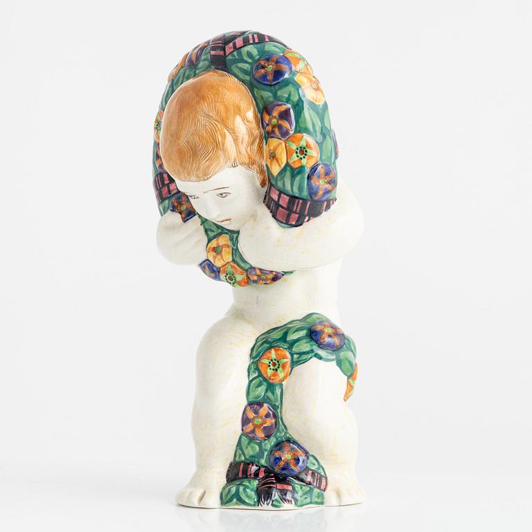 Rasmus Harboe, figurin, fajans, Aluminia, Danmark.