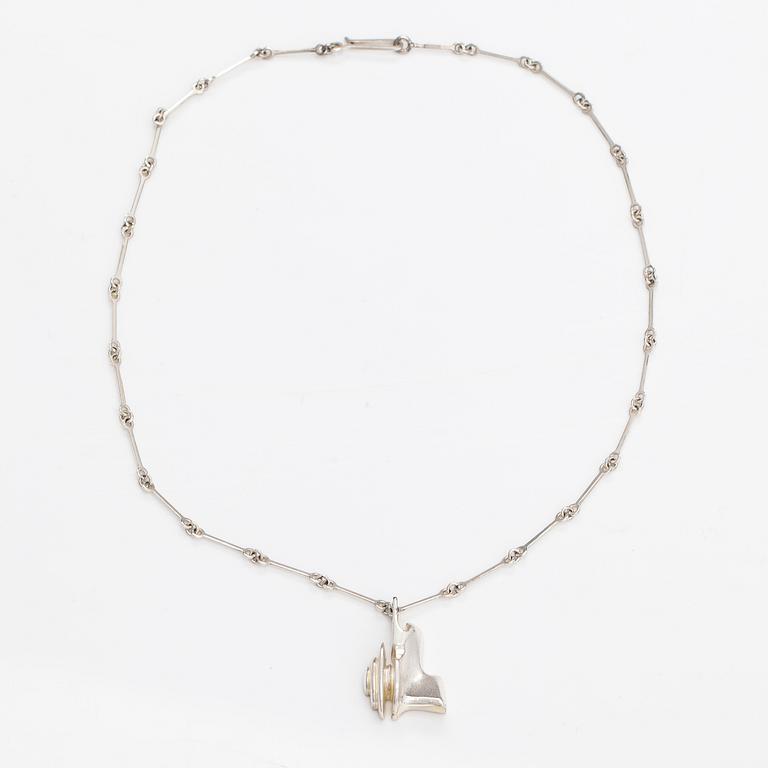A sterling silver neckalce. Lapponia 1982.