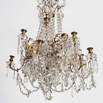 Ljuskrona, omkring år 1900. Oscariansk.