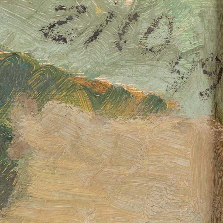 GUNNAR ZILO, oil on panel, signed and dated -49.