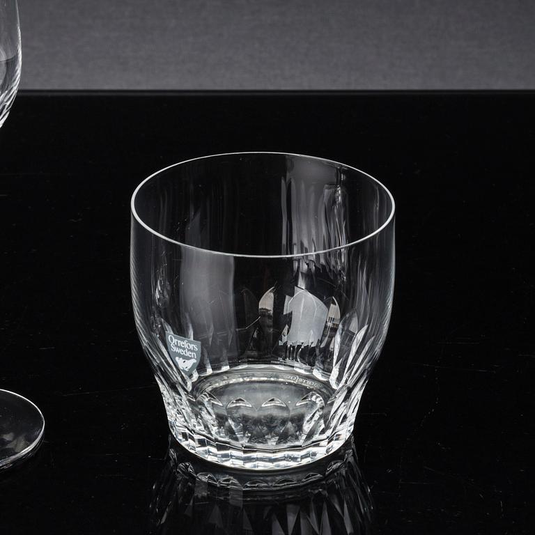 GLASSERVIS, ca 68 delar, "Prelude" Orrefors, 1900-talets senare del,