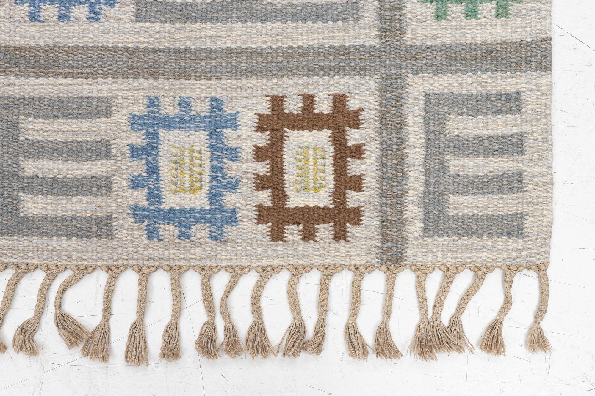 Rug, flat weave, approx. 200 x 135 cm.