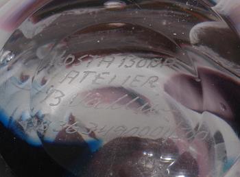 VAS, glas, Bertil Vallien, kosta Boda, sign o numr 1/500.