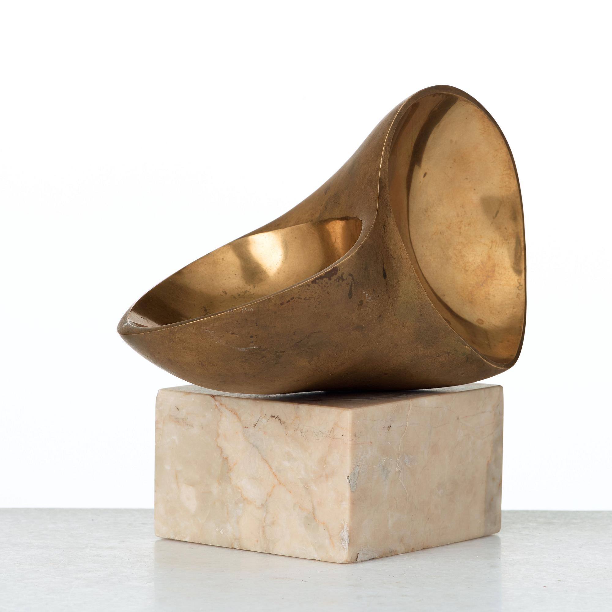 Christian Berg, CHRISTIAN BERG, Blasted and polished bronze, Signed C.B. Copy no 3. The motif conceived 1965.