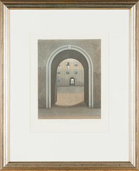 Elina Luukanen, etching and aquatint, signed and dated -96, numbered 12/60.