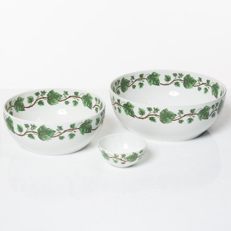 Service, 63 pieces, porcelain, Porcelaine de Paris, Limoges, France.