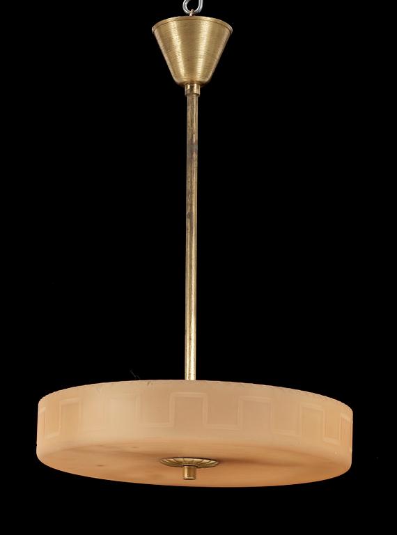 TAKLAMPA, art déco, 1920/30-tal. Höjd ca 55 cm.